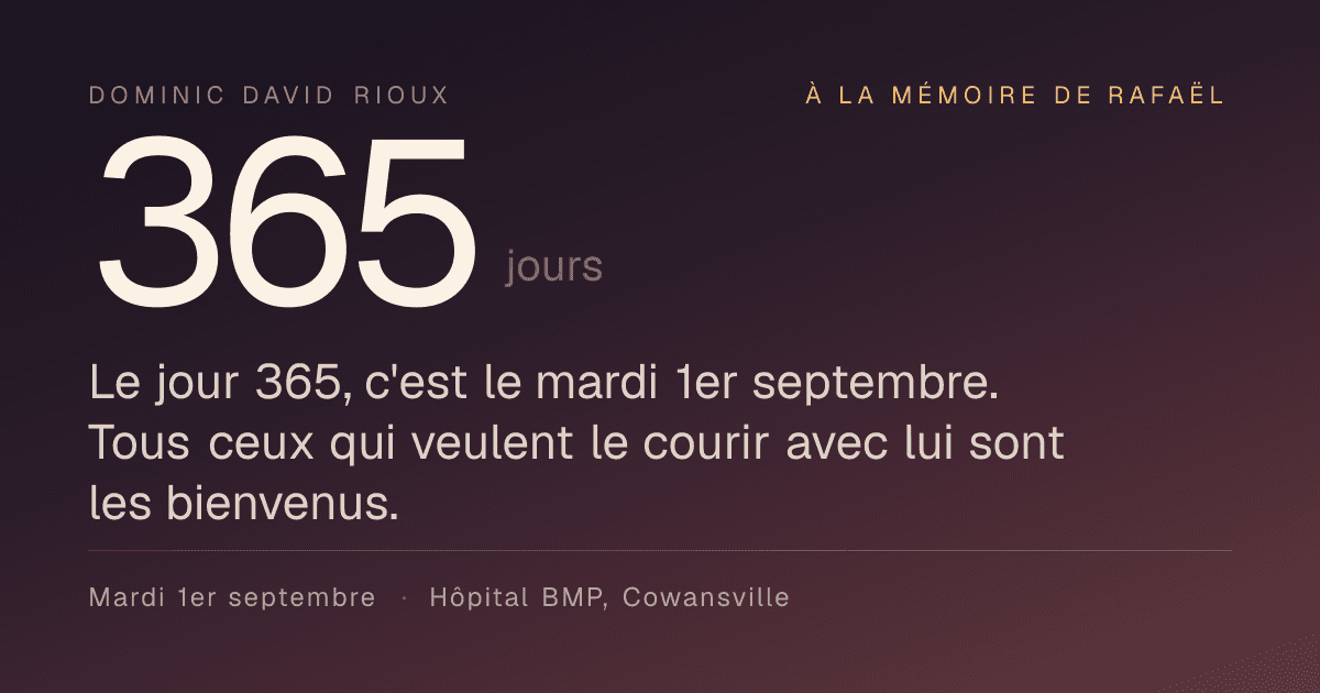 Le site Jour 365 de Dominic David Rioux